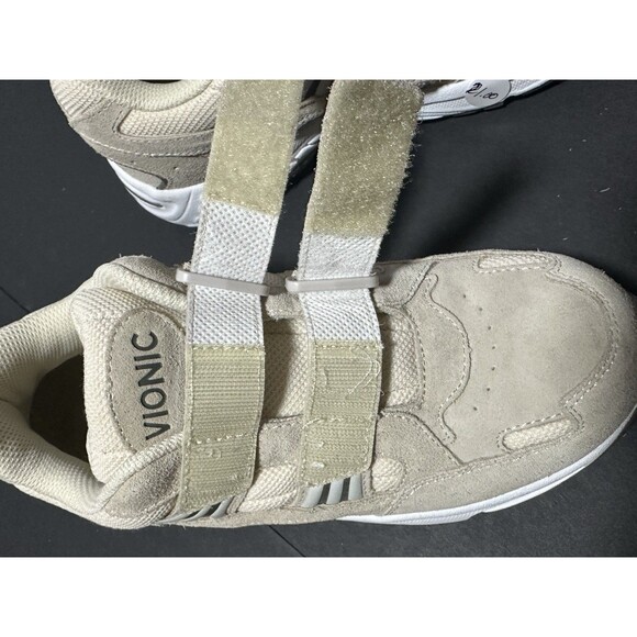 Vionic Tabi Women's Hook & Loop Walking Shoes, Cream Suede Size 8.5 - Picture 5 of 11